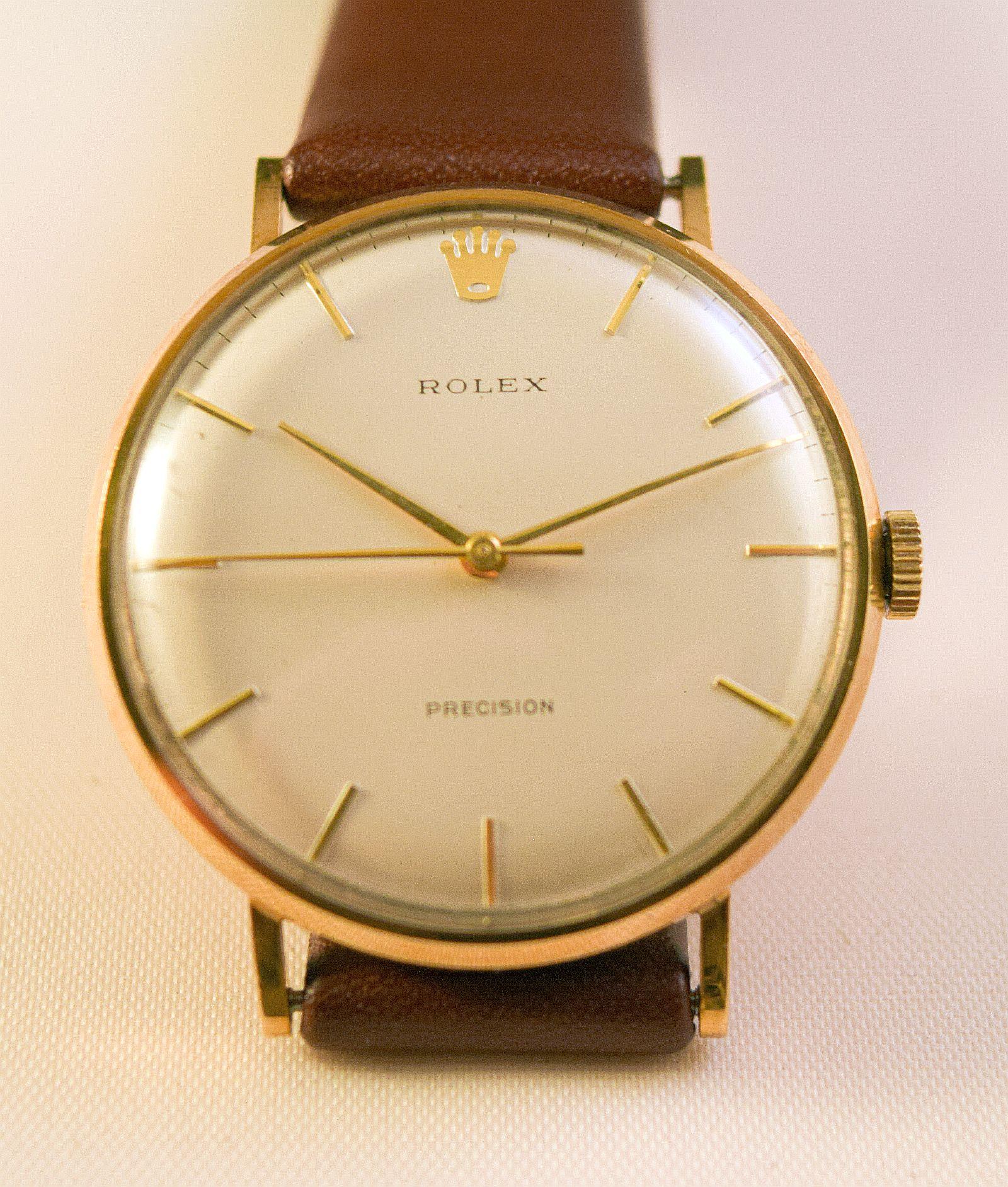 Rolex Gold precison watch in amazing condition For Sale 9