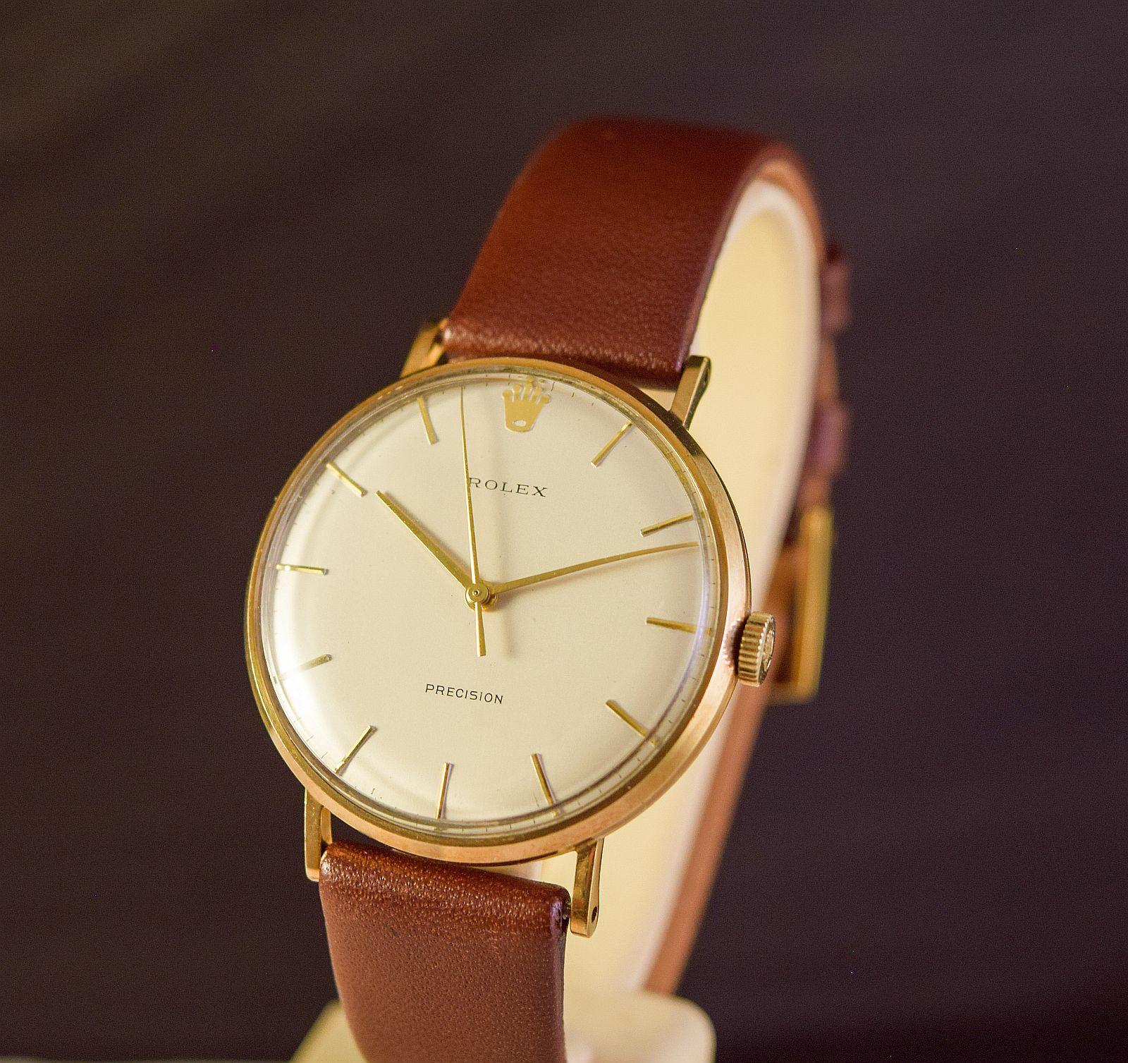 Rolex Gold precison watch in amazing condition In Good Condition For Sale In London, GB