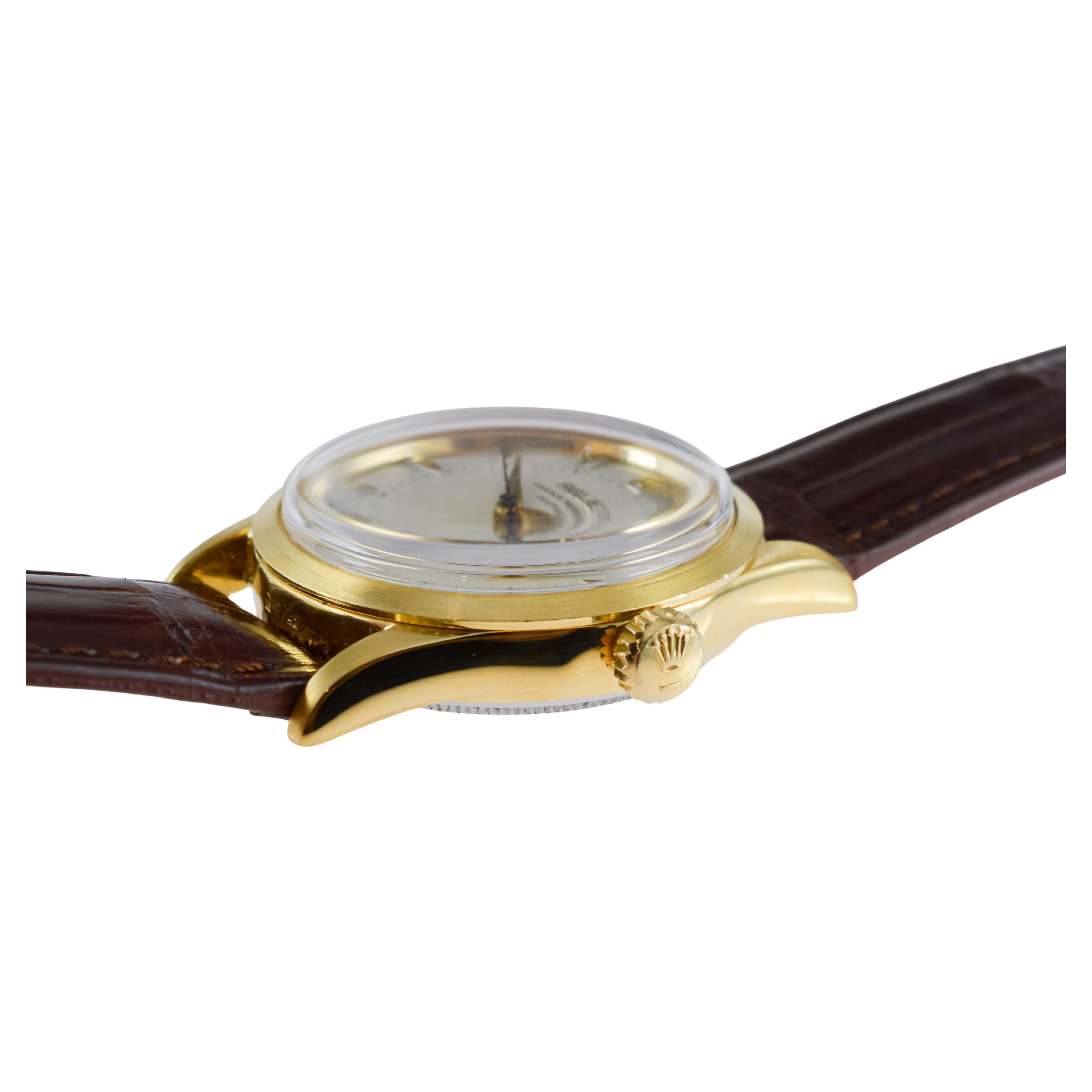 Rolex Gold Shell Oyster Perpetual Very Rare Deepsea From 1954 / 55 Original Dial 8