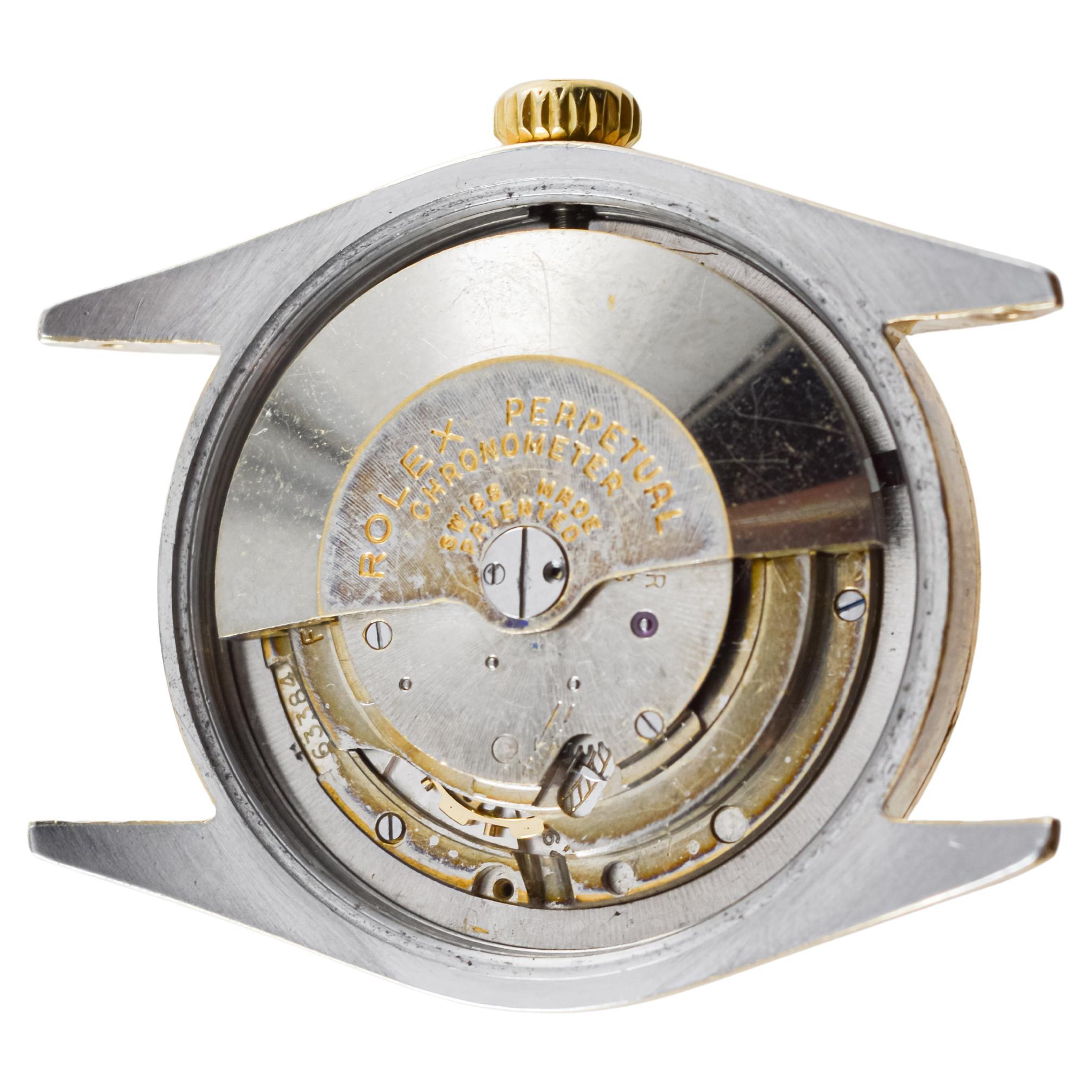 Rolex Gold Shell Oyster Perpetual with Rare Original Black Dial from 1953 13