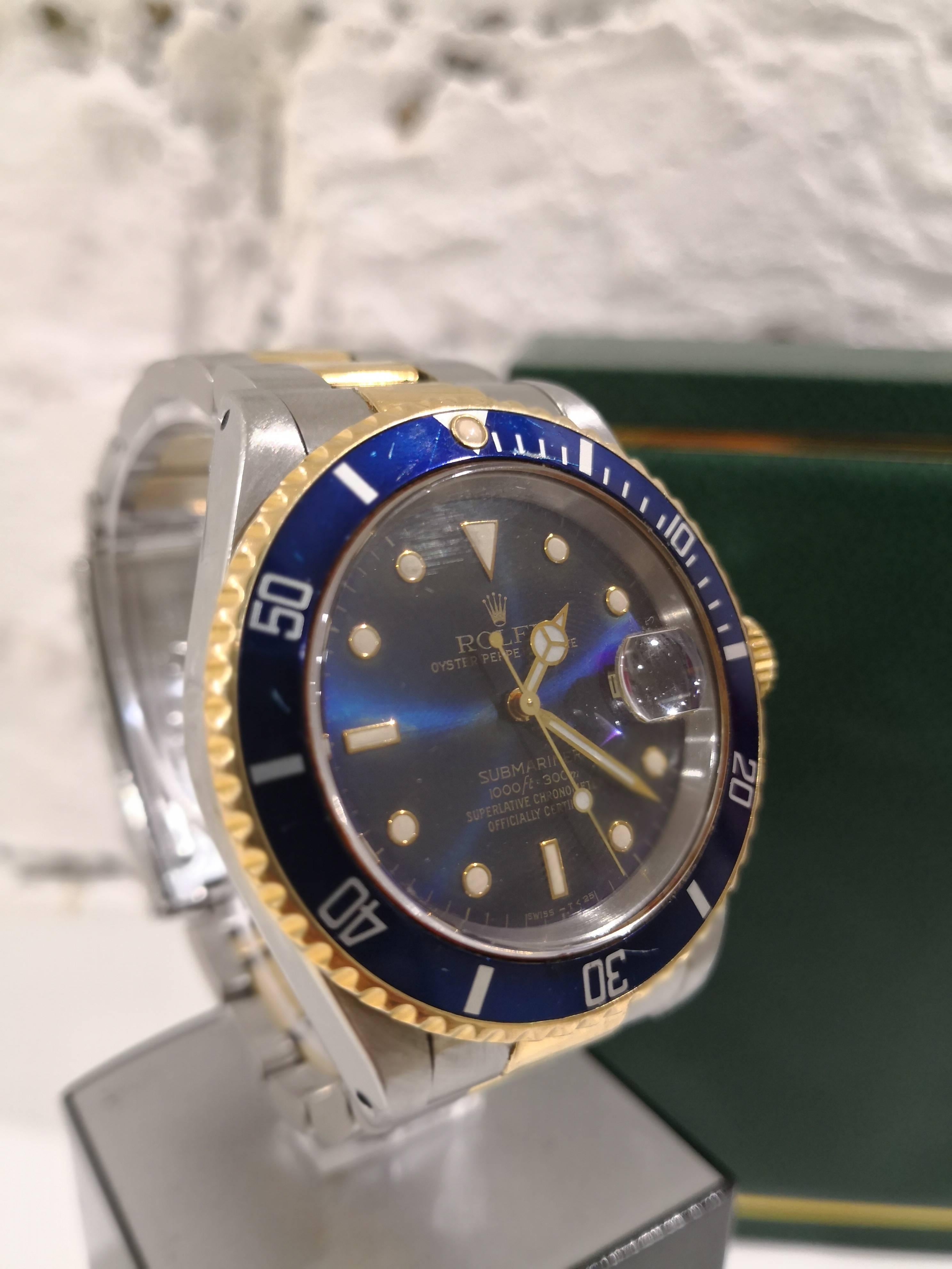 Rolex Gold Submariner Blue  8