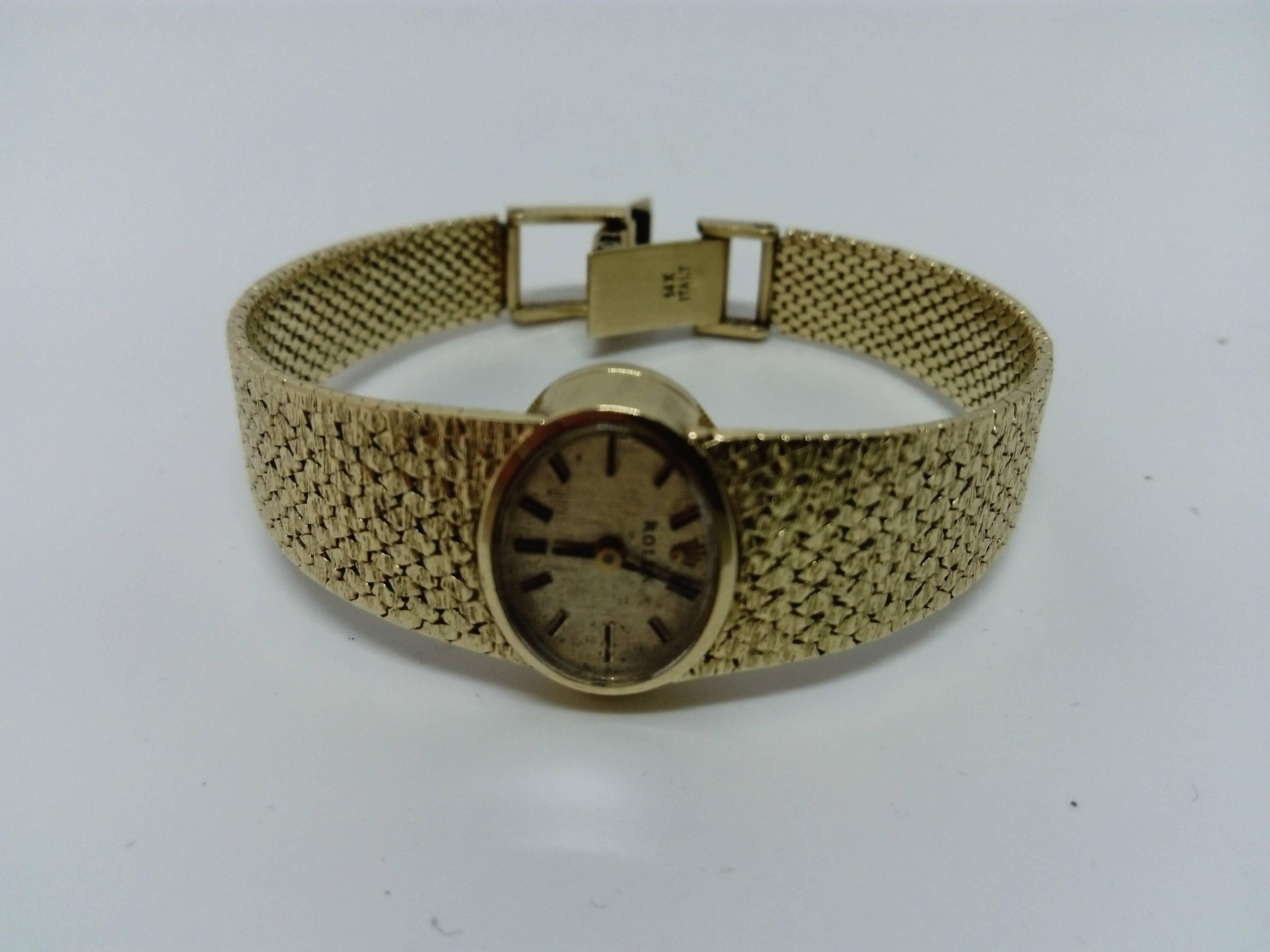 Rolex Gold Vintage Woman Cocktail Wristwatch 1