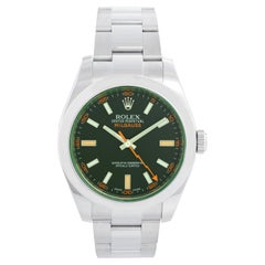 Rolex Green Milgauss Crystal Anniversary Model 116400GV