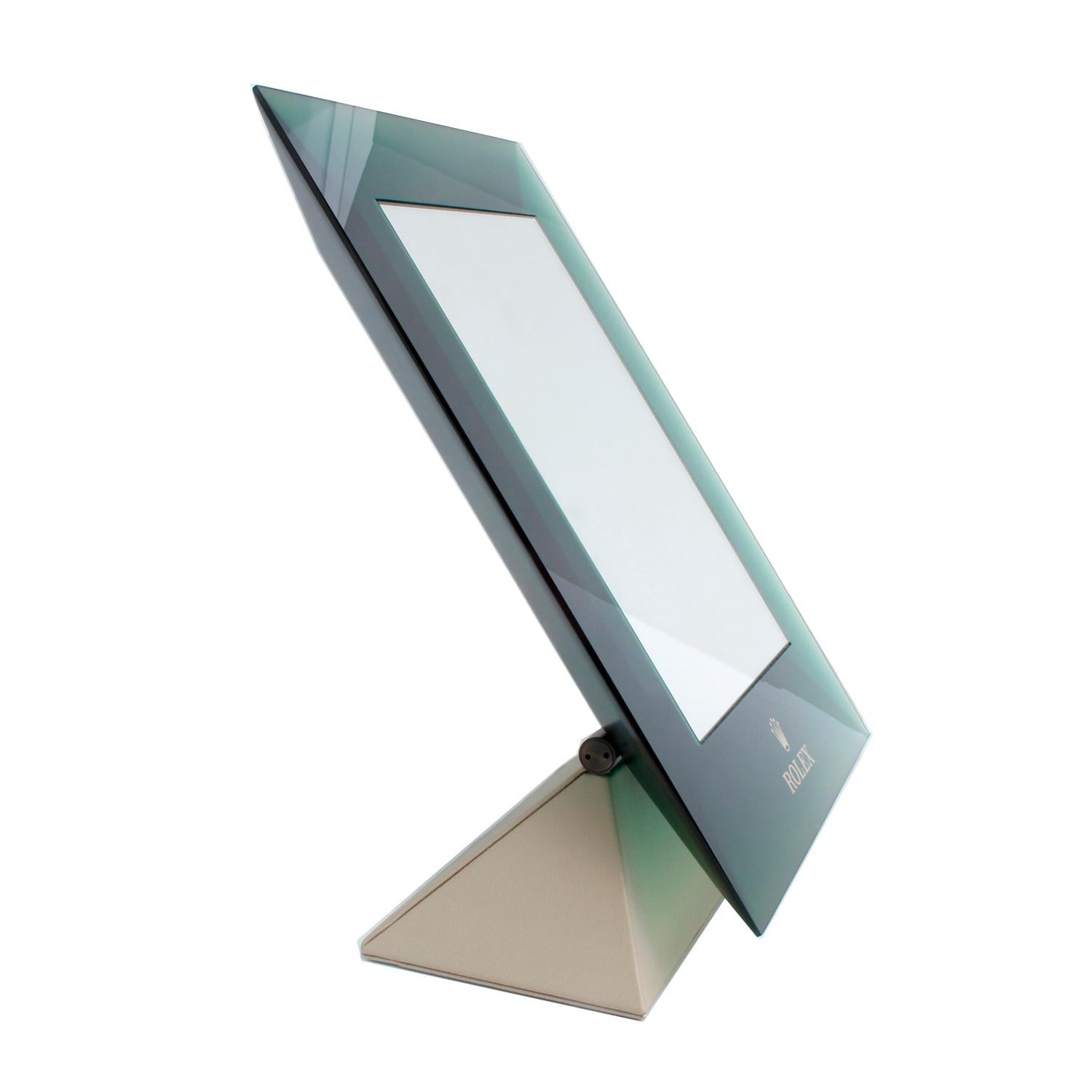 Présentoir Rolex à miroir vert 9 x 11 Unisexe en vente