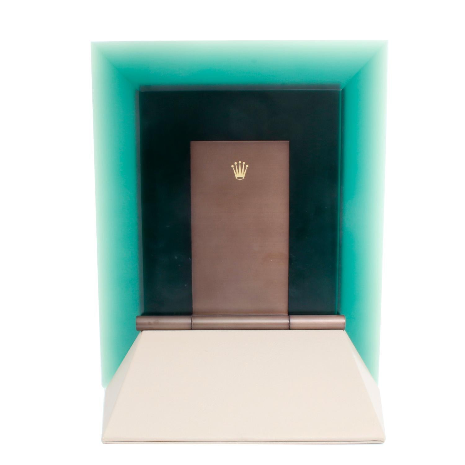Présentoir Rolex à miroir vert 9 x 11 en vente 1