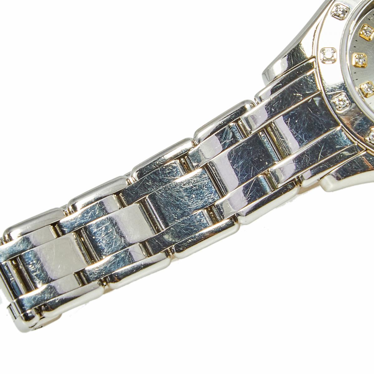Rolex Grey Diamond 18k White Gold Datejust Pearlmaster Women's Wristwatch 29 mm 2