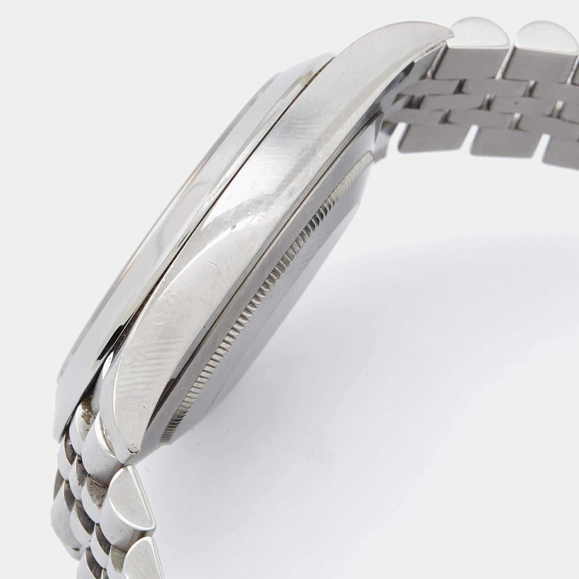 Rolex Grey Stainless Steel Datejust 126300 Men's Wristwatch 41 mm 1