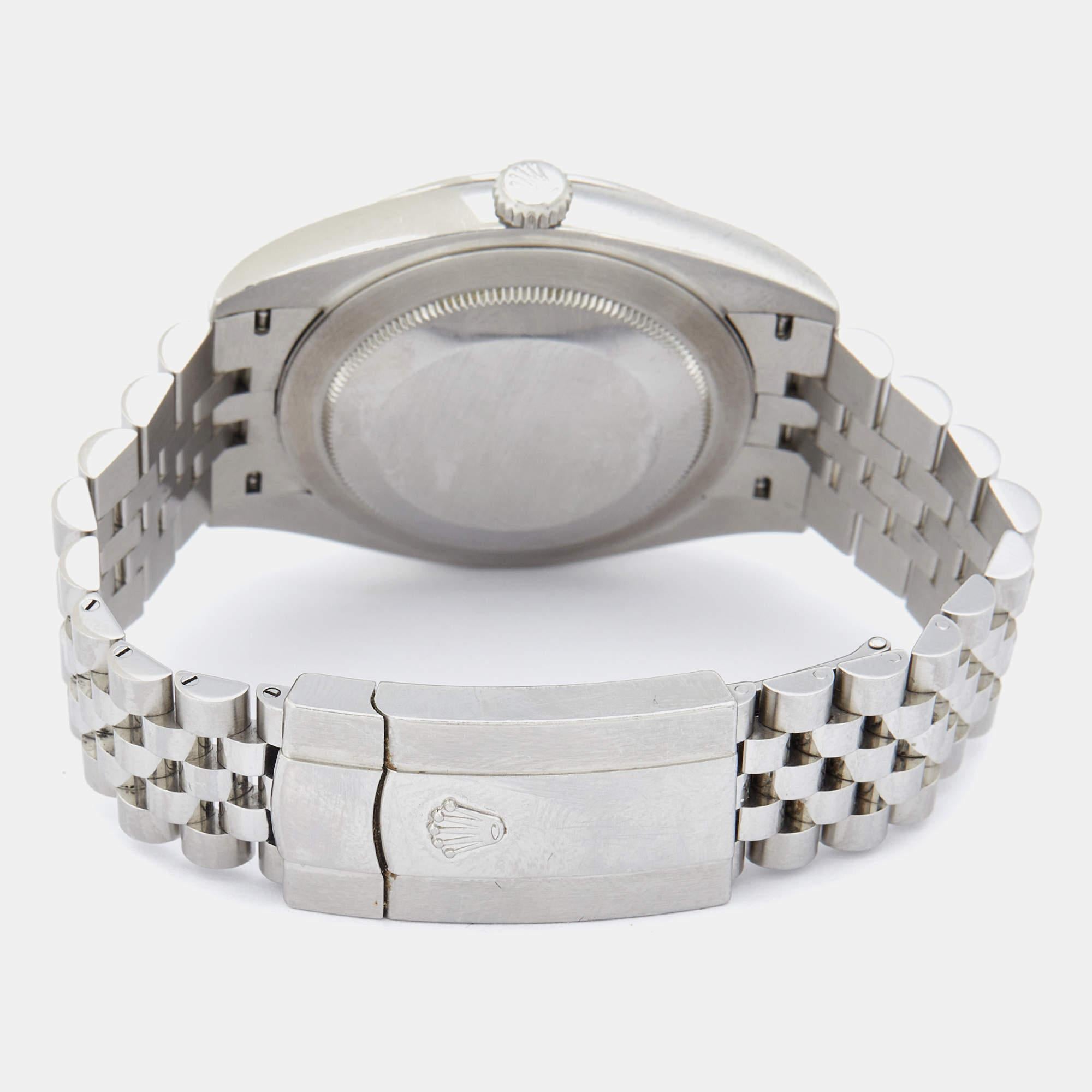Rolex Grey Stainless Steel Datejust 126300 Men's Wristwatch 41 mm 2