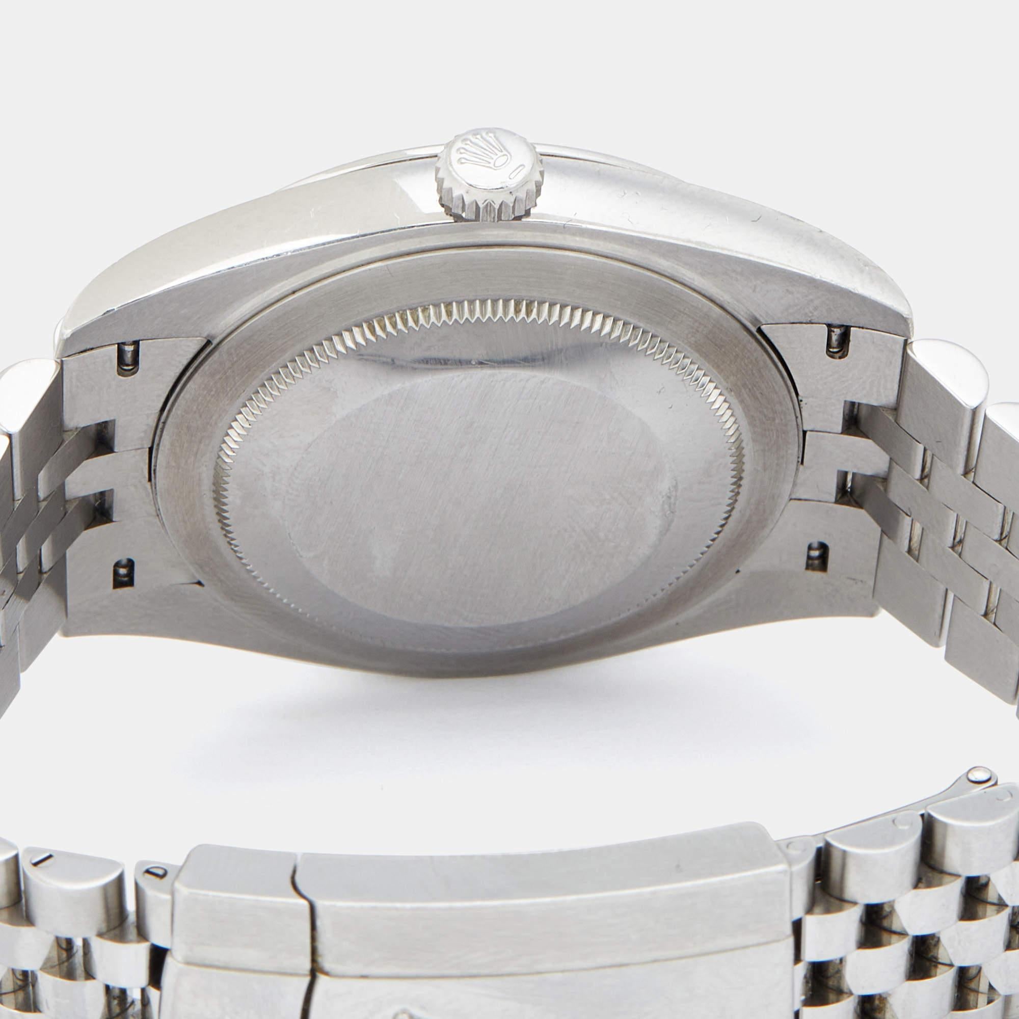 Rolex Grey Stainless Steel Datejust 126300 Men's Wristwatch 41 mm 3