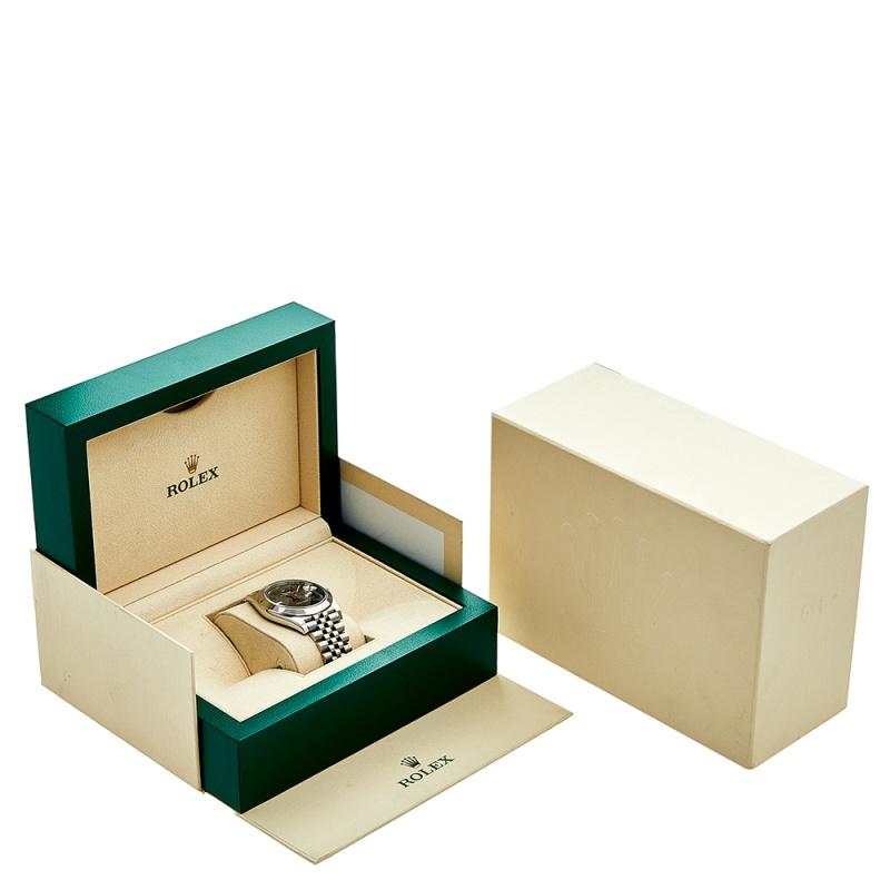 Rolex Grey Stainless Steel Datejust 126300 Men's Wristwatch 41 mm 4