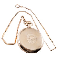 Rolex Hunter's Case Yellow Gold Filled Pocket Watch circa 1920's Flawless Dial