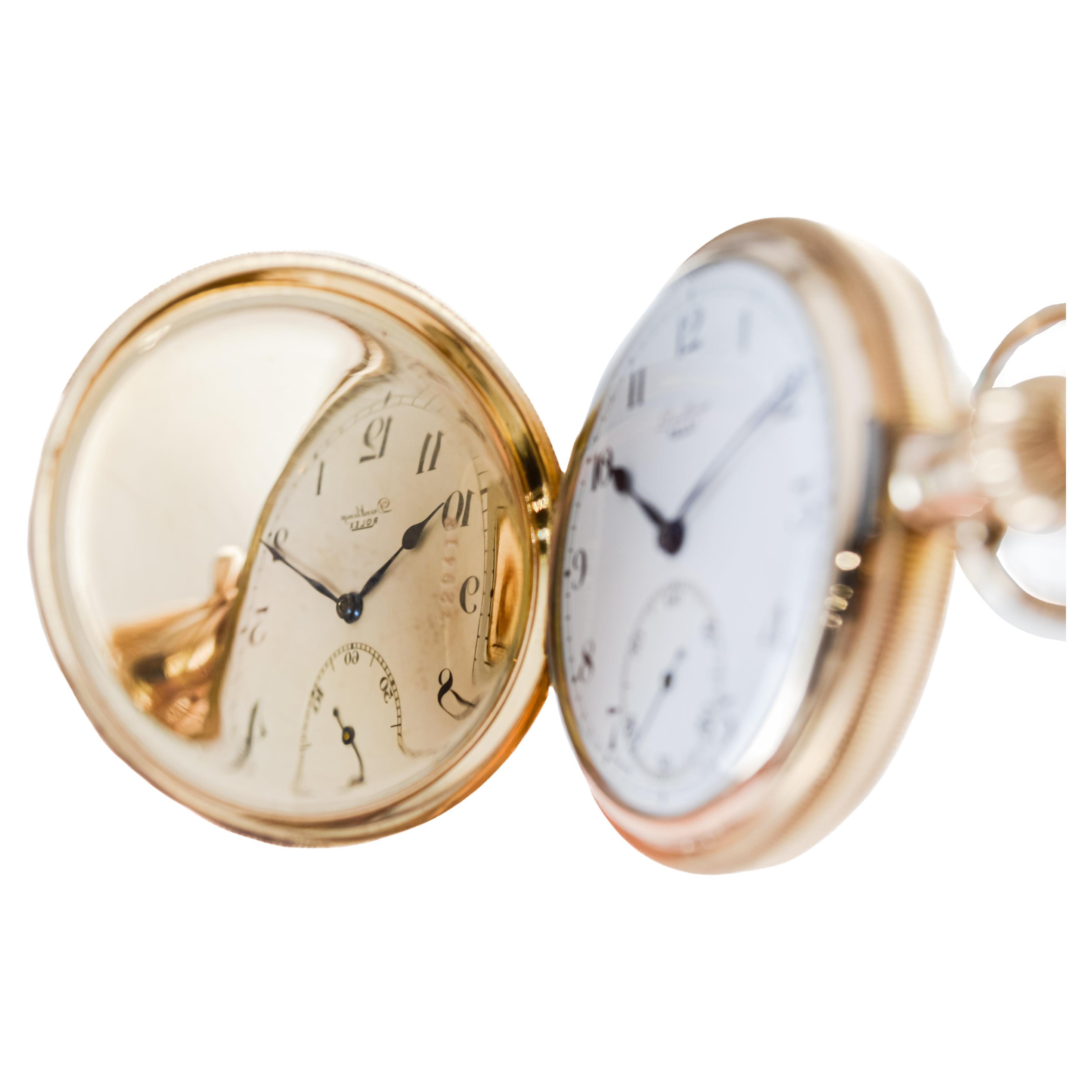 Rolex Hunter's Case Orologio da tasca in oro giallo del 1920 circa Quadrante impeccabile in vendita 2