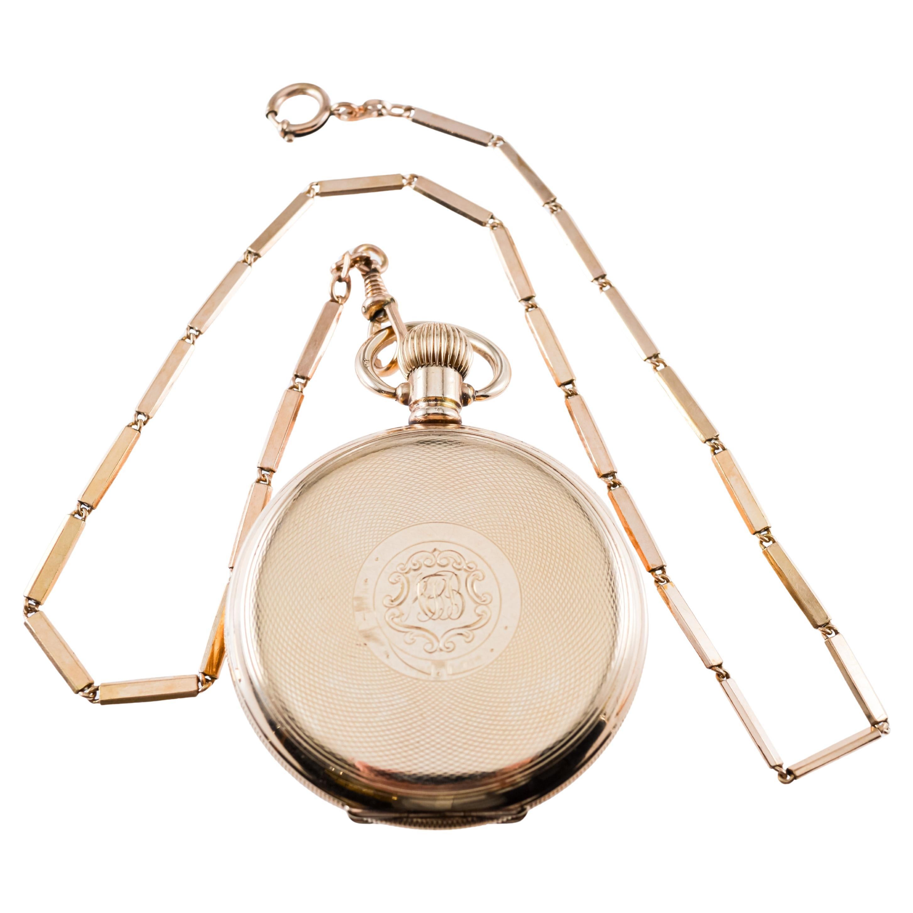 Rolex Hunter's Case Orologio da tasca in oro giallo del 1920 circa Quadrante impeccabile in vendita