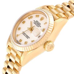 Rolex Ivory 18K Yellow Gold President Datejust 69178 Women's Wristwatch 26MM