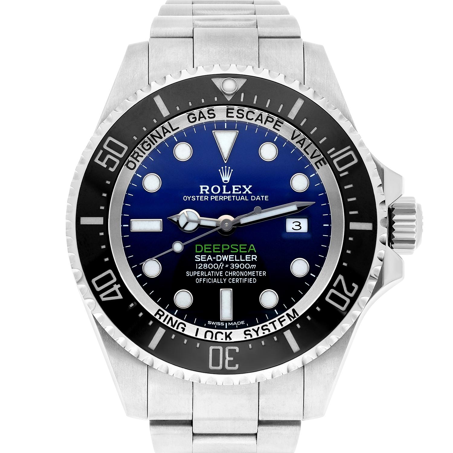 Rolex James Cameron Deepsea Sea-Dweller D-Blue Steel Ceramic Watch 116660 For Sale