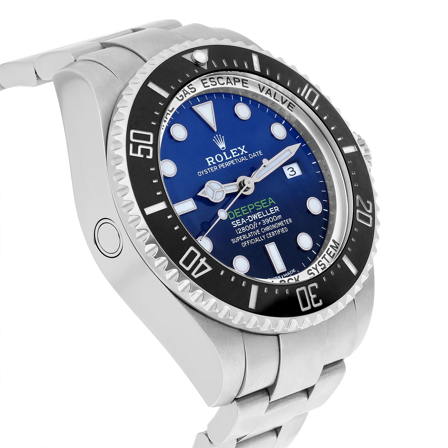 Men's Rolex James Cameron Deepsea Sea-Dweller D-Blue Steel Ceramic Watch 116660 For Sale