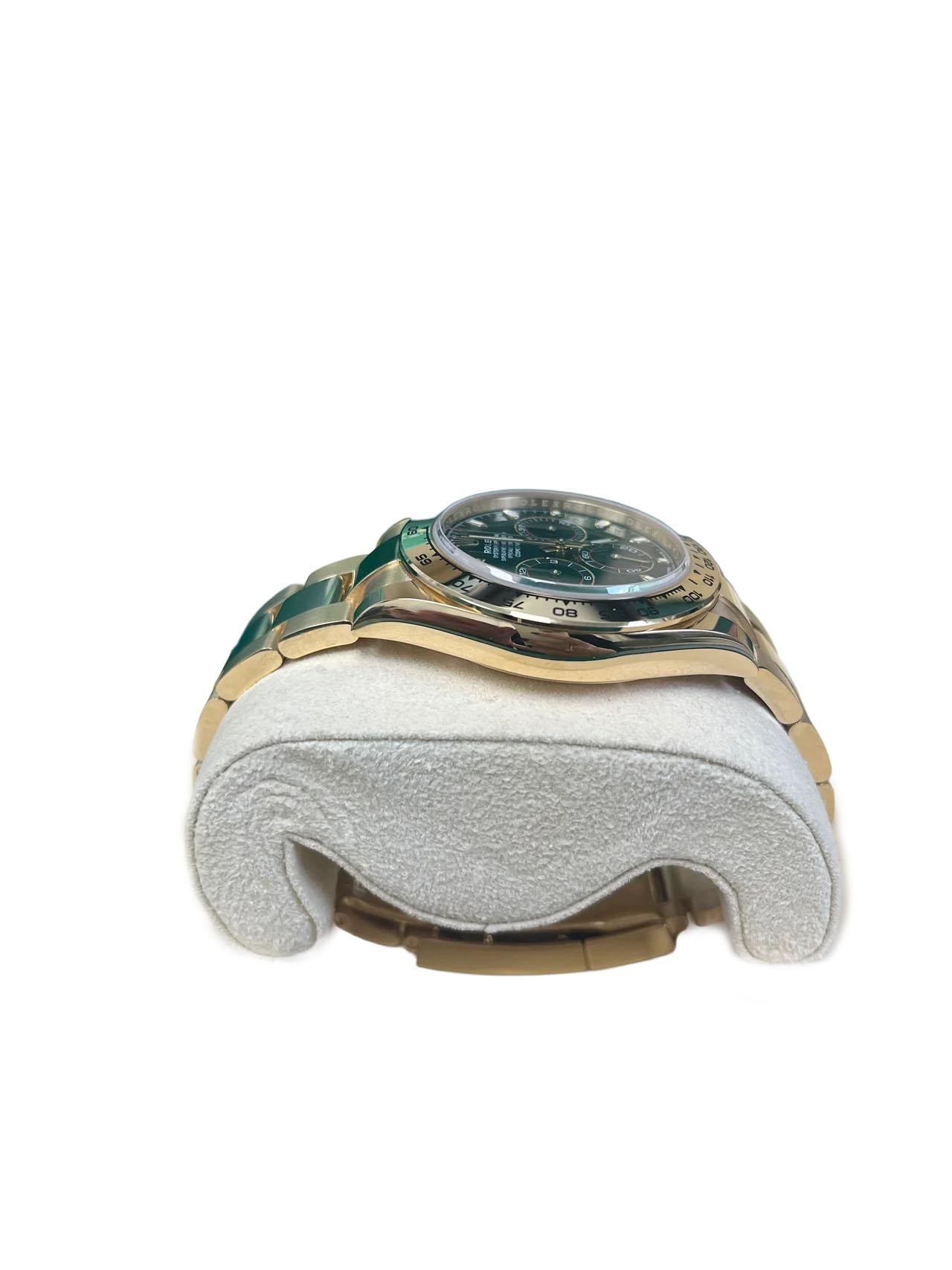 Rolex 'John Mayer' Daytona Cosmograph  Cadran vert, or jaune (Ref#116508) Neuf - En vente à New York, NY