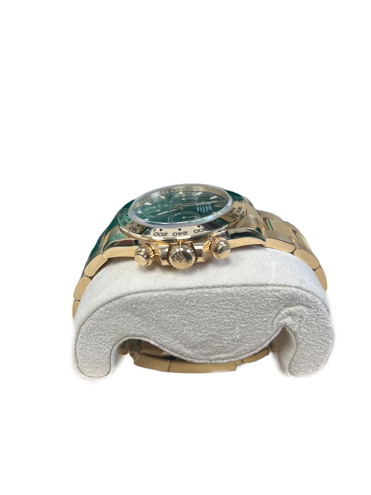 Rolex 'John Mayer' Daytona Cosmograph  Cadran vert, or jaune (Ref#116508) Pour hommes en vente