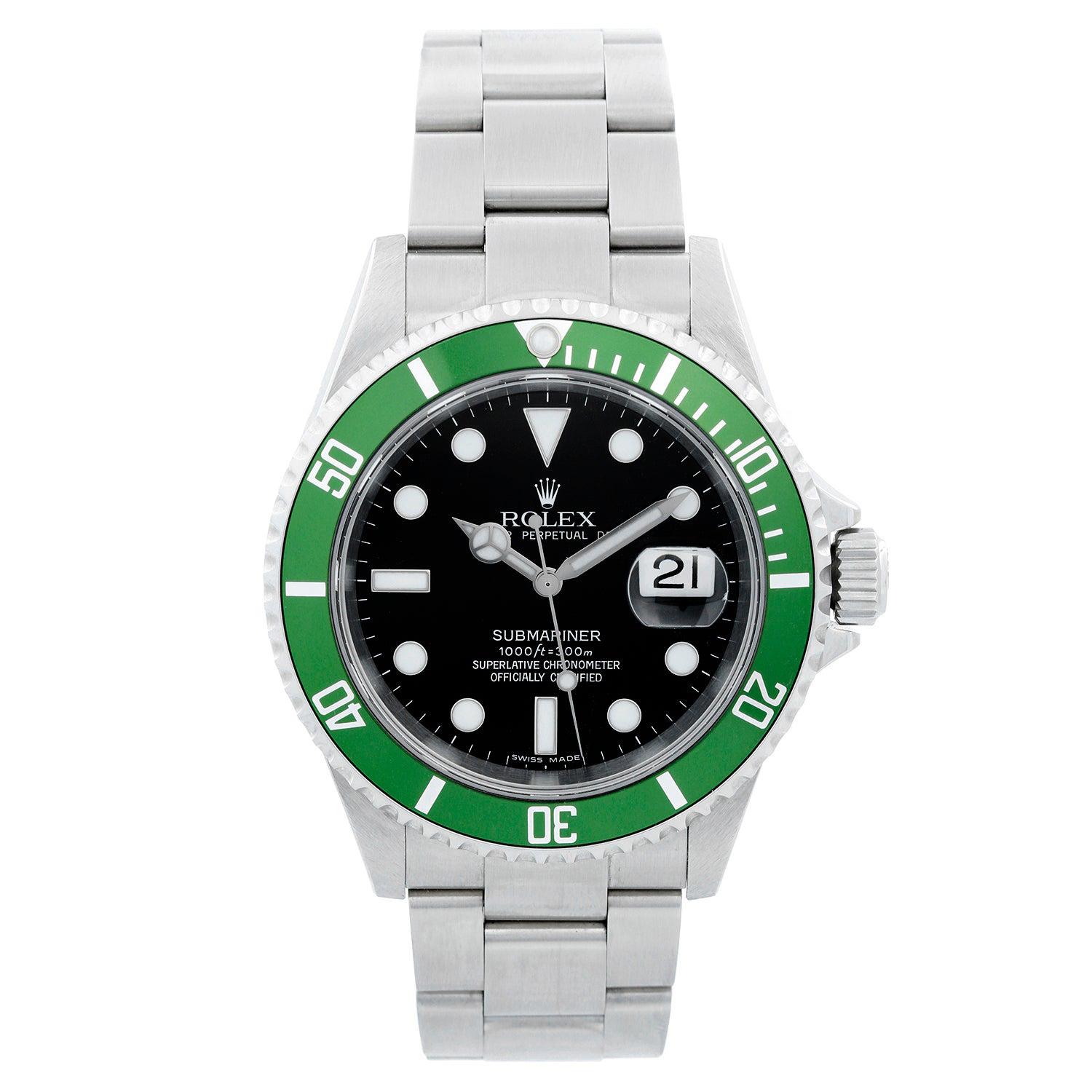 Rolex Kermit Submariner Men's Stainless Steel Watch 116610 at 1stDibs rolex gmt kermit, kernit