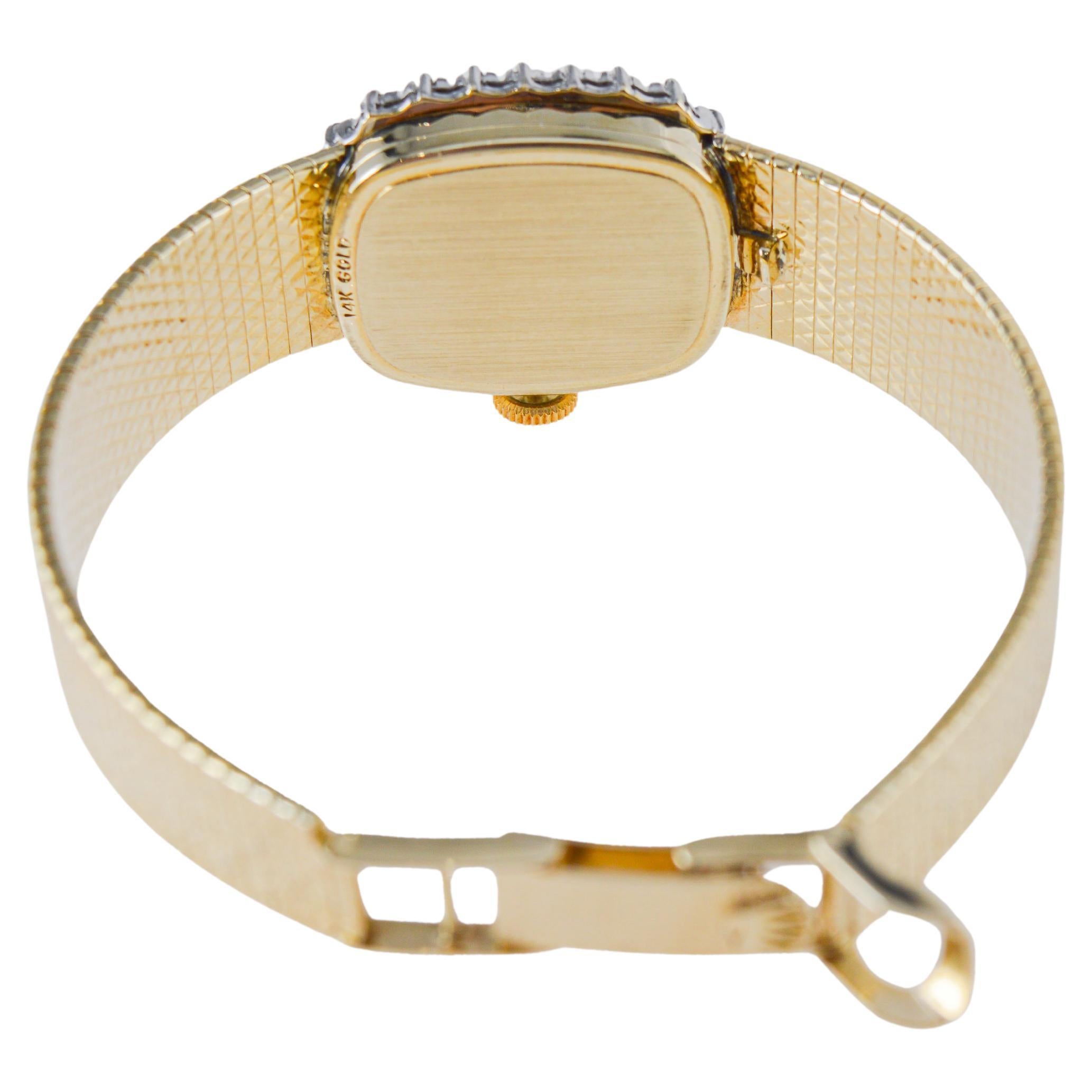 Rolex Orologio da donna in oro massiccio 14Kt e diamanti, anni '60 circa 6