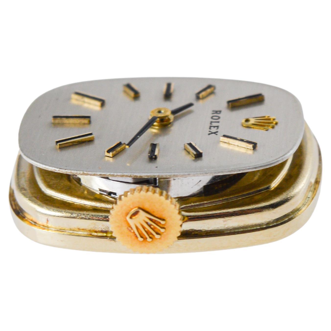 Rolex Orologio da donna in oro massiccio 14Kt e diamanti, anni '60 circa 11