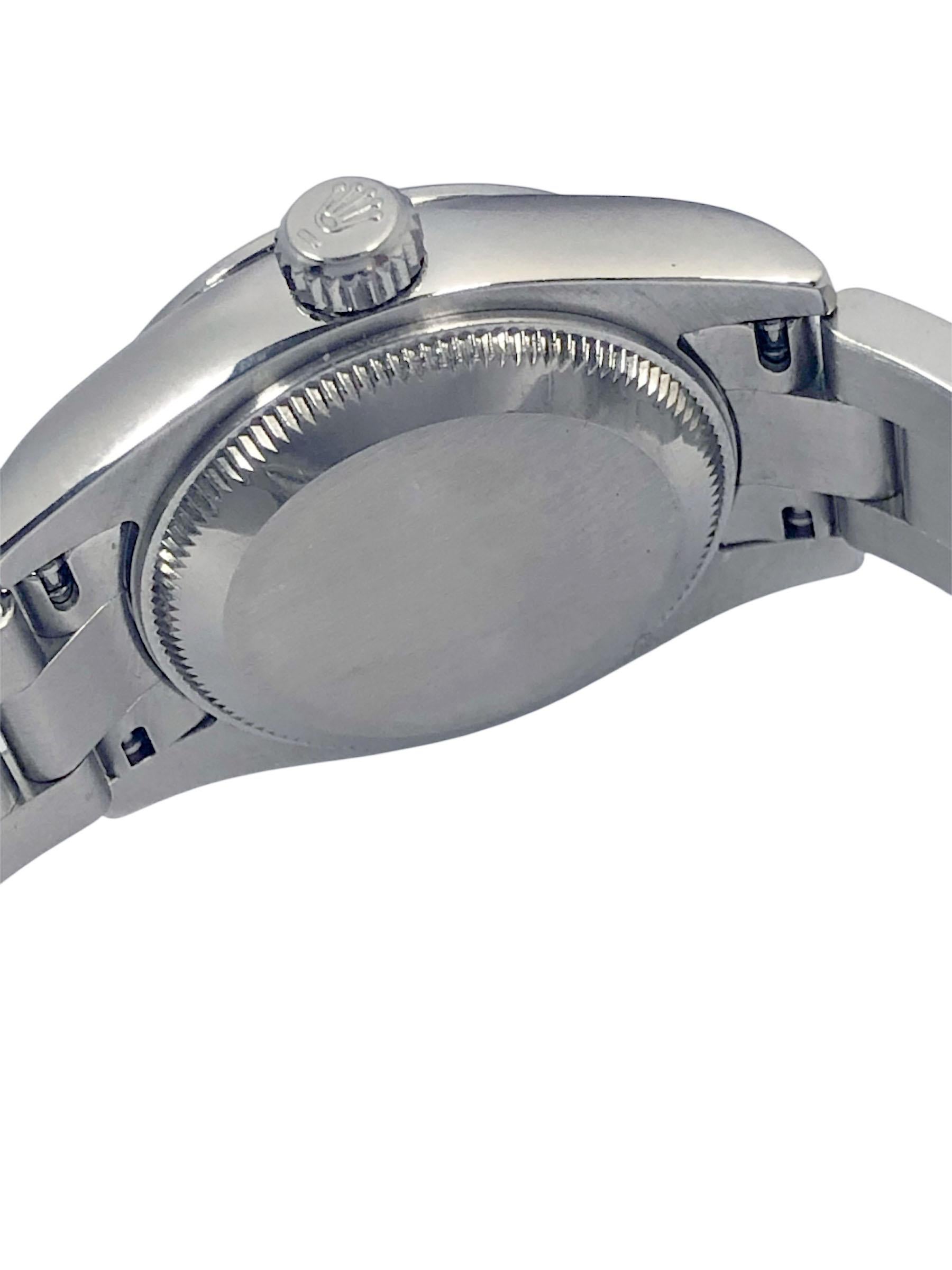 Reloj de pulsera Rolex 176200 Oyster Perpetual automático de acero para señora en Excelente estado para la venta en Chicago, IL