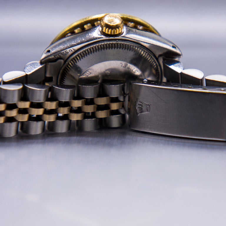 Rolex Ladies 18k Gold/SS Datejust, 2.00 carats Diamond Bezel/Dial Model ...