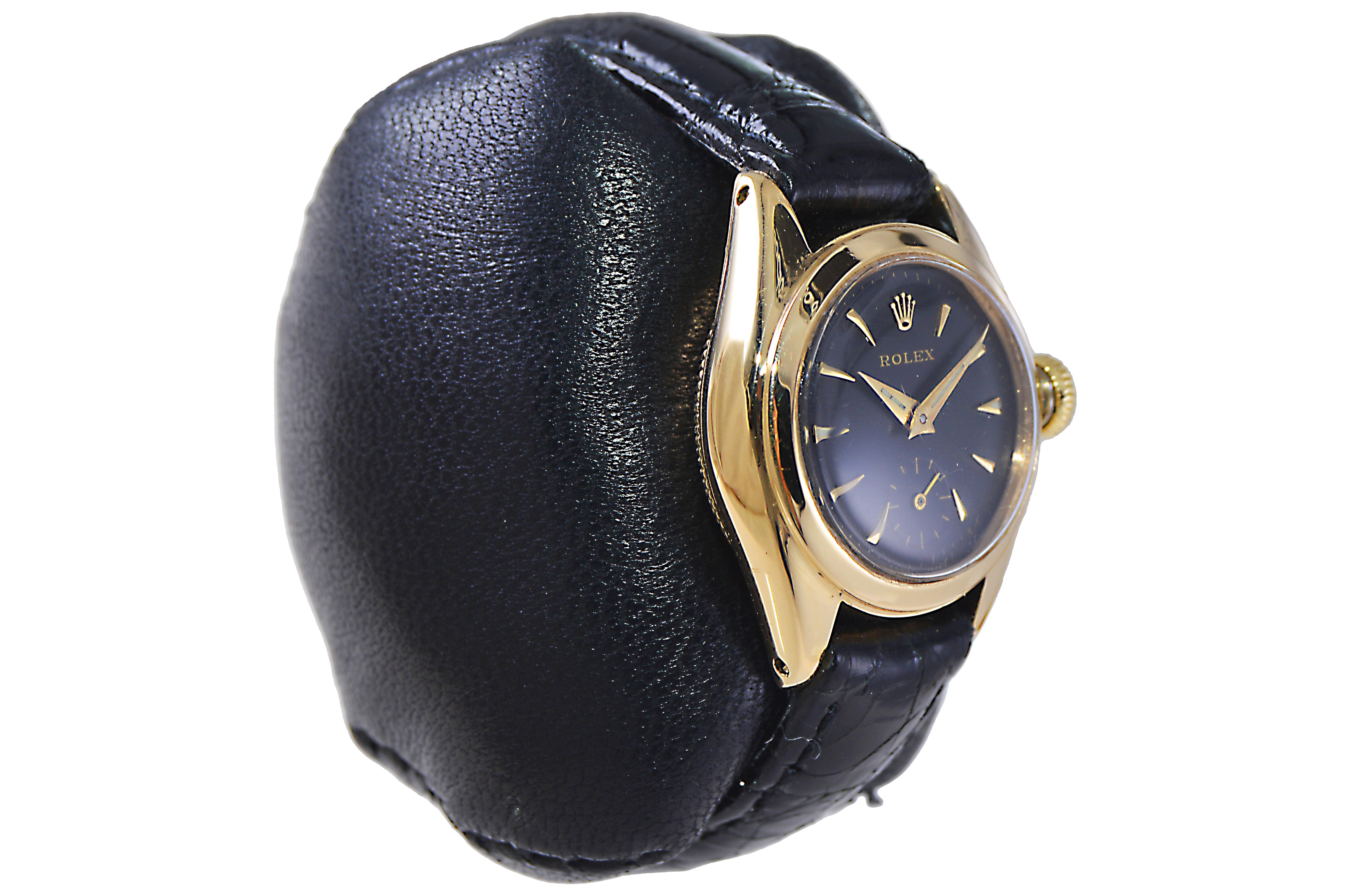 Rolex Damen 18Kt. Frühe Golduhr mit ewigem Aufzug, CIRCA 1949, 