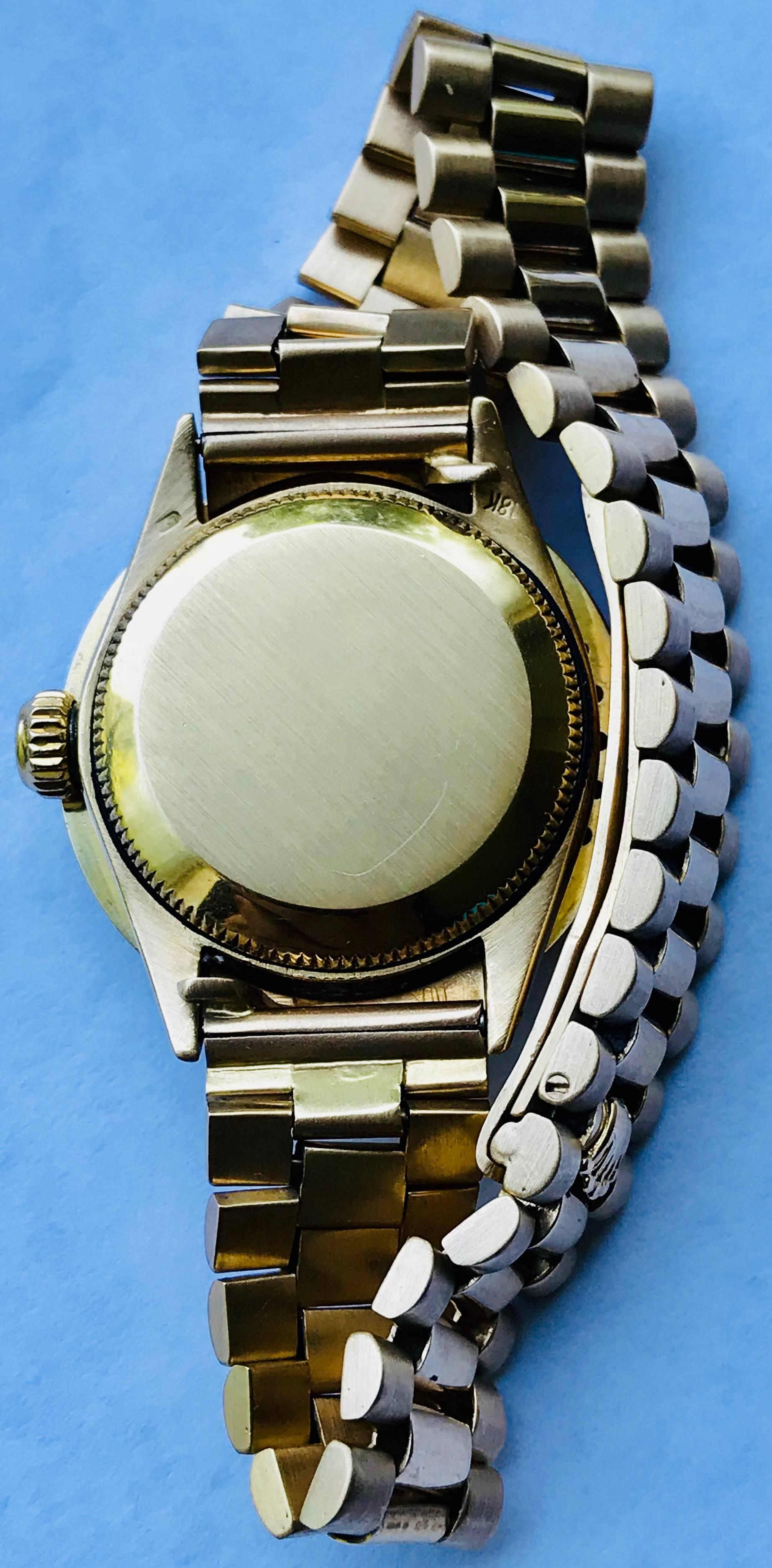 Rolex Ladies 18kt Yellow Gold Diamond President Datejust Wristwatch  2