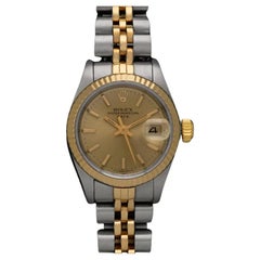 Rolex Ladies 2-Tone Datejust, Champagne Dial - 18K Gold & Stainless Steel, 69173