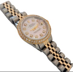 Rolex Ladies 26mm Datejust 6517 Jubileo bicolor Pink Diamond