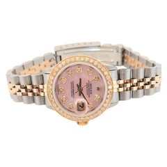 Rolex Ladies 26mm Datejust 6517 Pink Diamond two-tone Jubilee