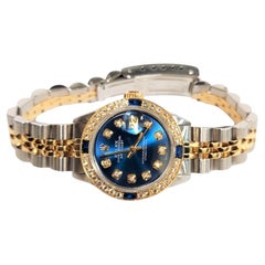 Rolex Damen Datejust 6917 Blauer Diamant-Saphir-Jubiläum