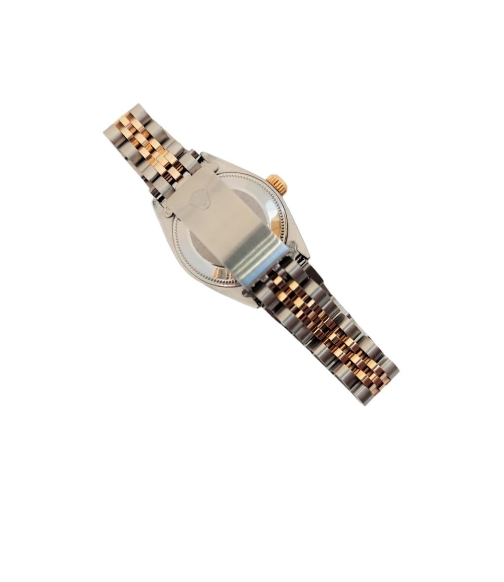 Rolex Datejust 6917, pour femmes 26 mm, rubis et diamants bicolores Bon état - En vente à San Fernando, CA