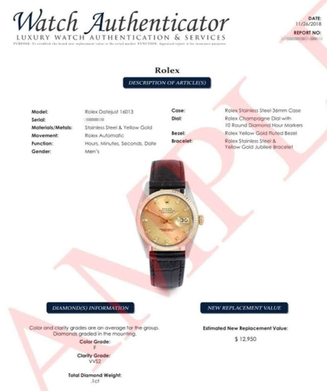 Rolex Datejust 69173 jubilee pour femmes 26 mm en vente 2