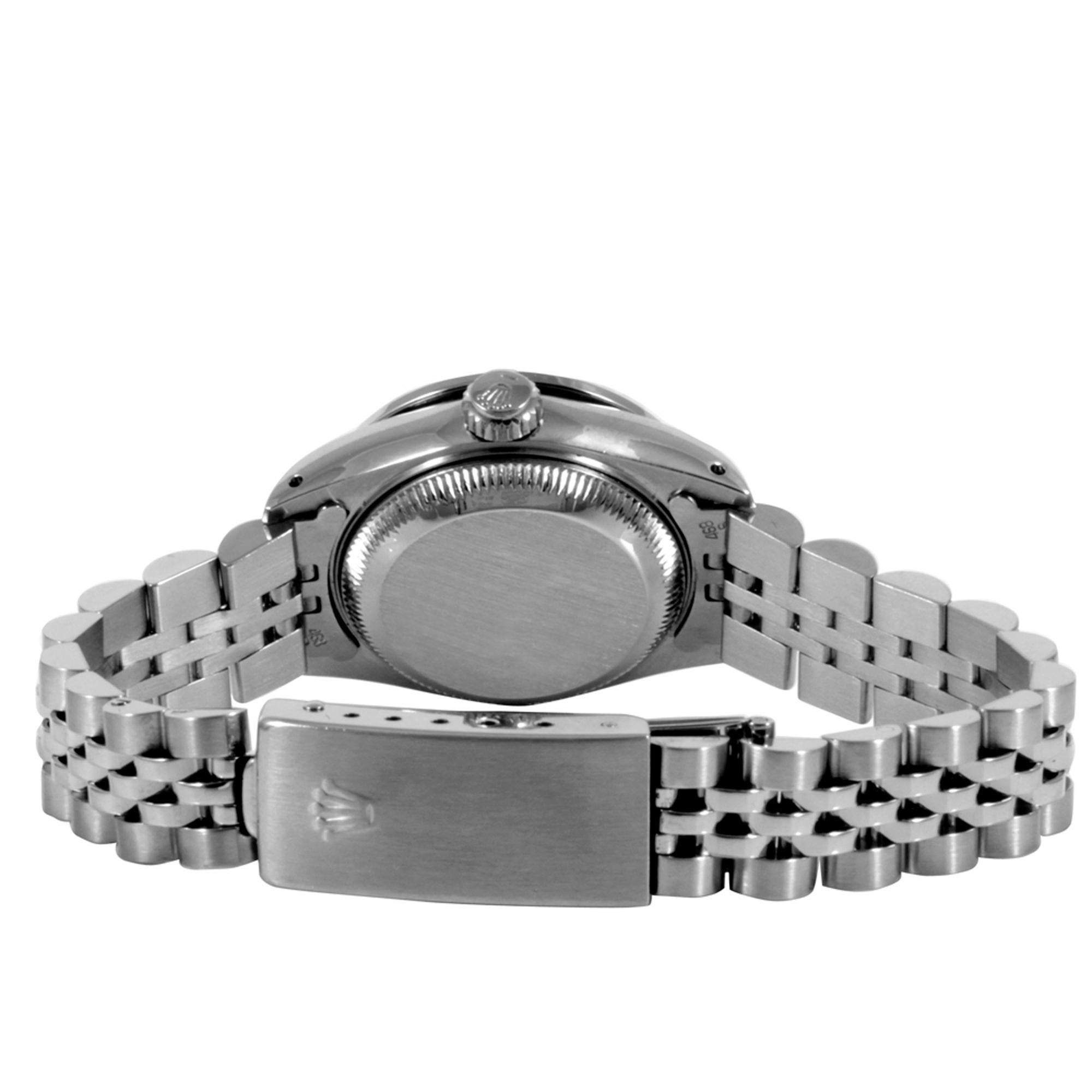 Rolex Ladies Datejust 6919 Black Diamond Jubilee Stahl (Moderne)