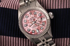 Rolex Ladies Datejust SS Baguette with Diamond Accent Watch 69174