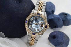 Rolex Ladies 26mm Datejust Two Tone Jubilee Tahitian MOP Diamond Dial Watch