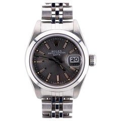 Rolex Ladies 26MM Tuxedo Dial Date Wrist Watch in Stainless Steel