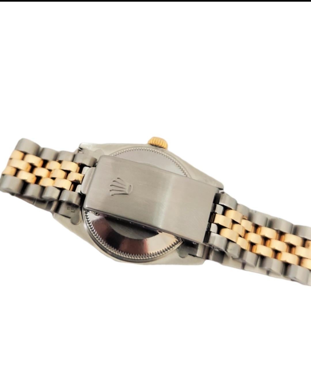 Rolex Damen Datejust 68273 MOP Diamant Zweifarbiger Jubiläum-Diamant für Damen im Zustand „Gut“ in San Fernando, CA