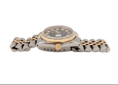 Rolex Ladies Datejust 68273 Black Diamond Fluted Jubilee