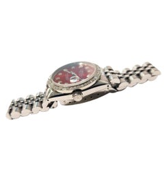 Rolex Ladies 31mm Datejust 68274 Red Diamond jubilee steel