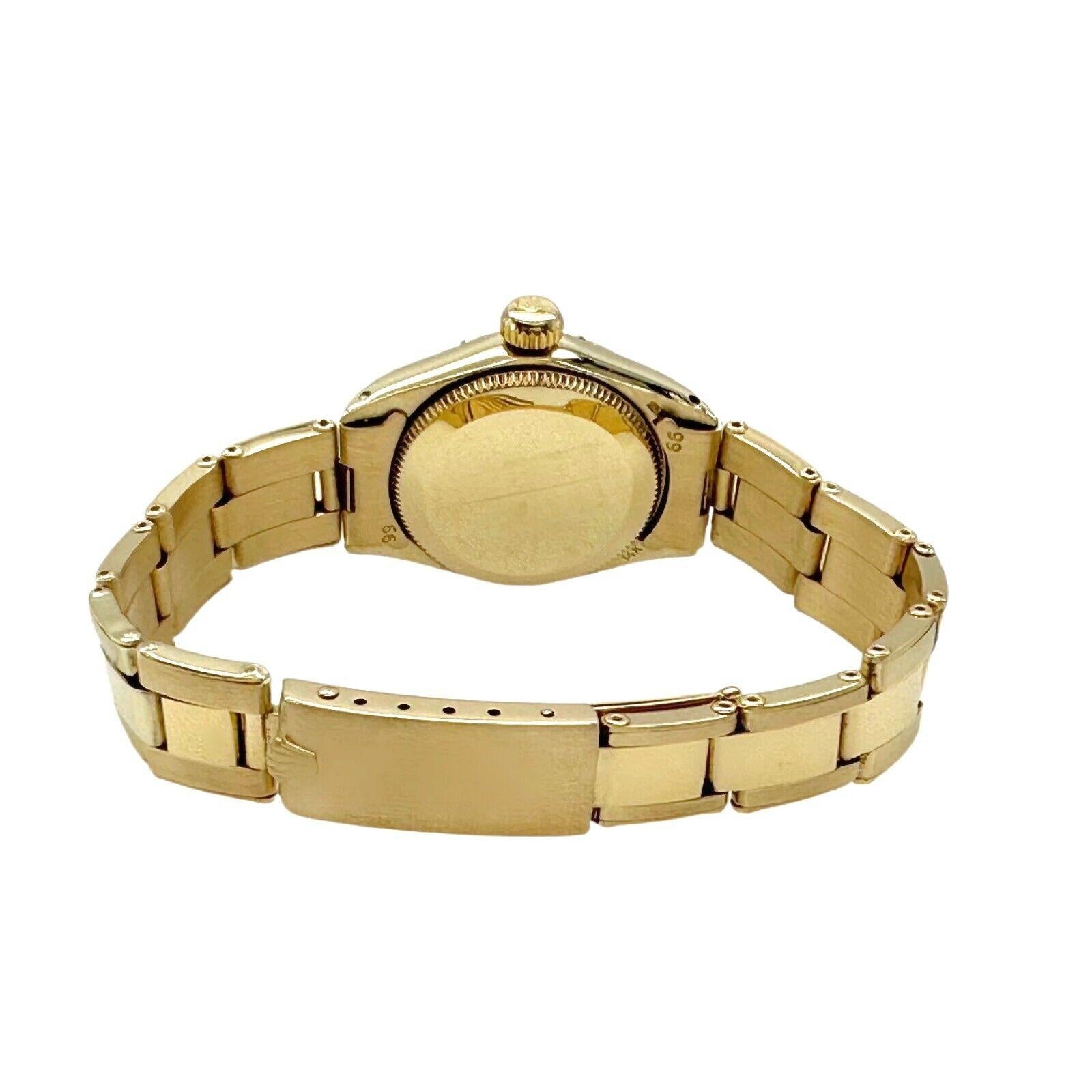 Rolex 6718 Oyster Perpetual en or jaune pour femmes en vente 1