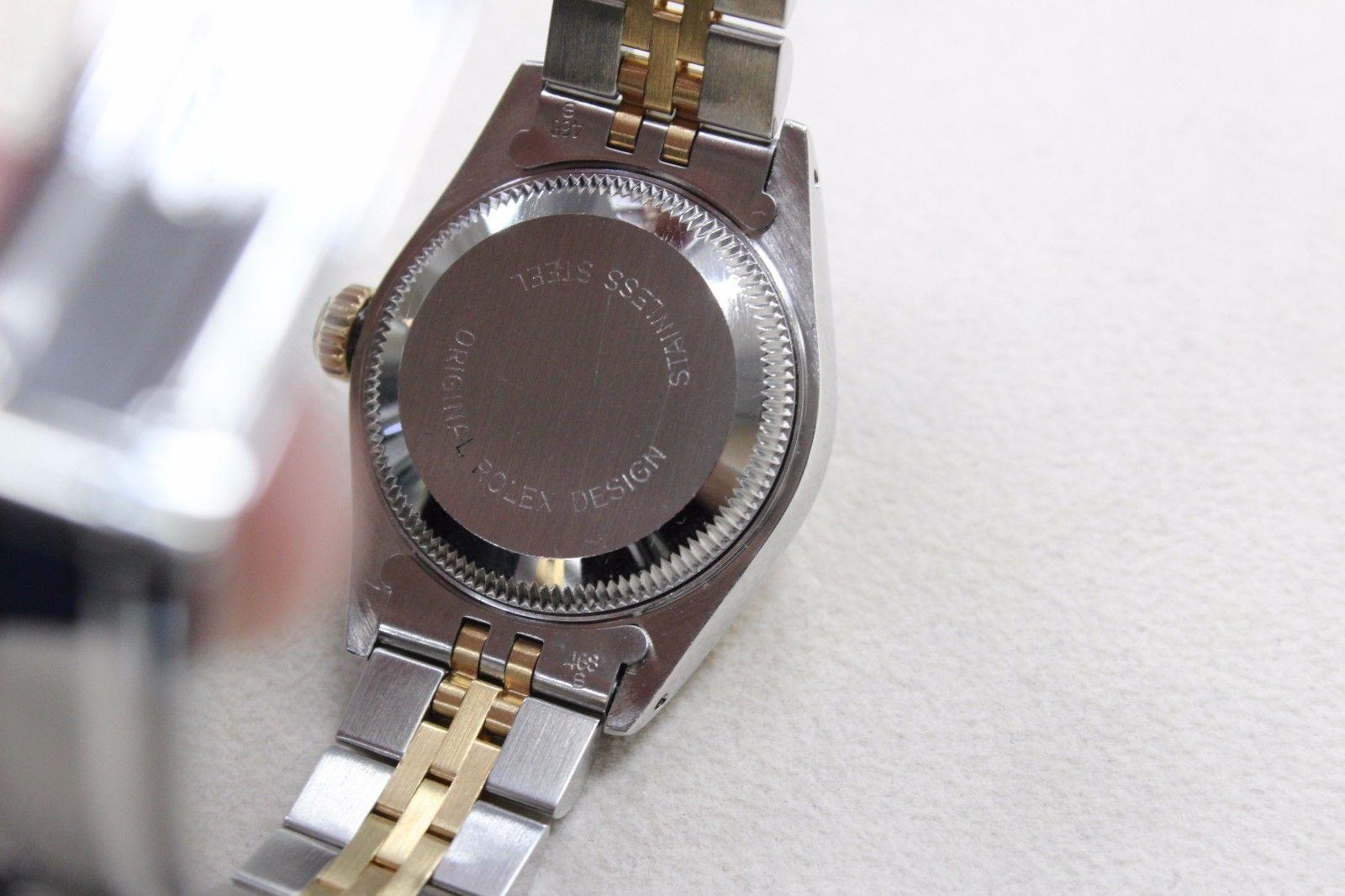 Rolex Ladies 69173 Date 18 Karat Yellow Gold and Stainless Steel Box and Papers 1