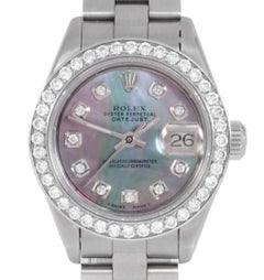 Rolex Ladies 6919 Datejust black MP Diamond Steel