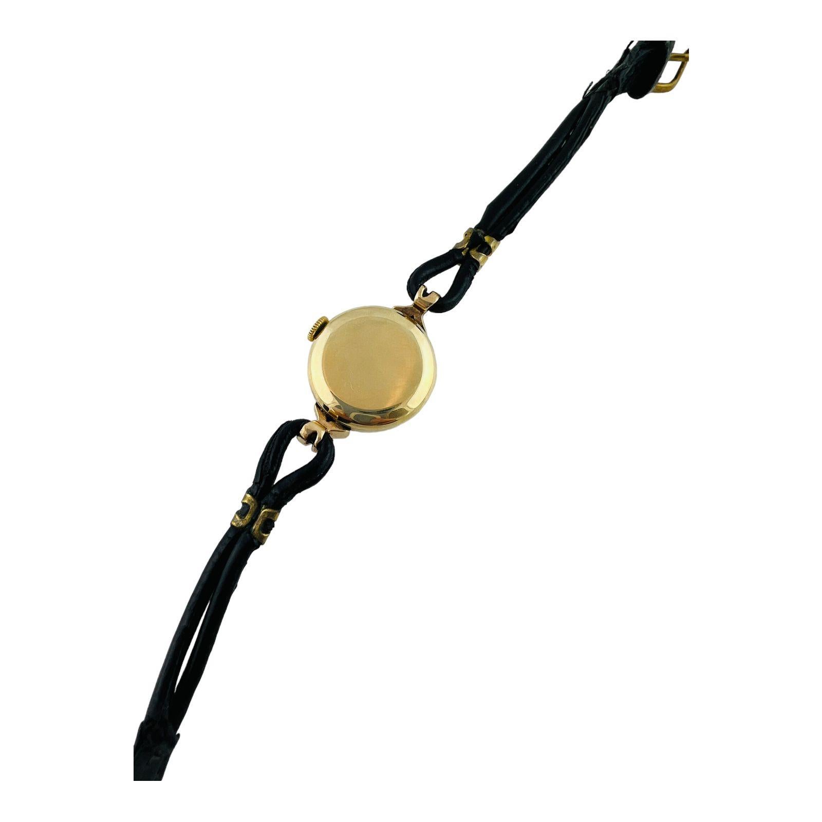 Rolex Ladies 9k Yellow Gold Precision Watch  4