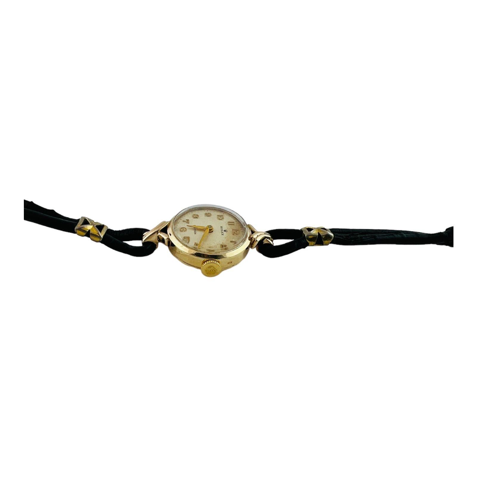 Rolex Ladies 9k Yellow Gold Precision Watch  5