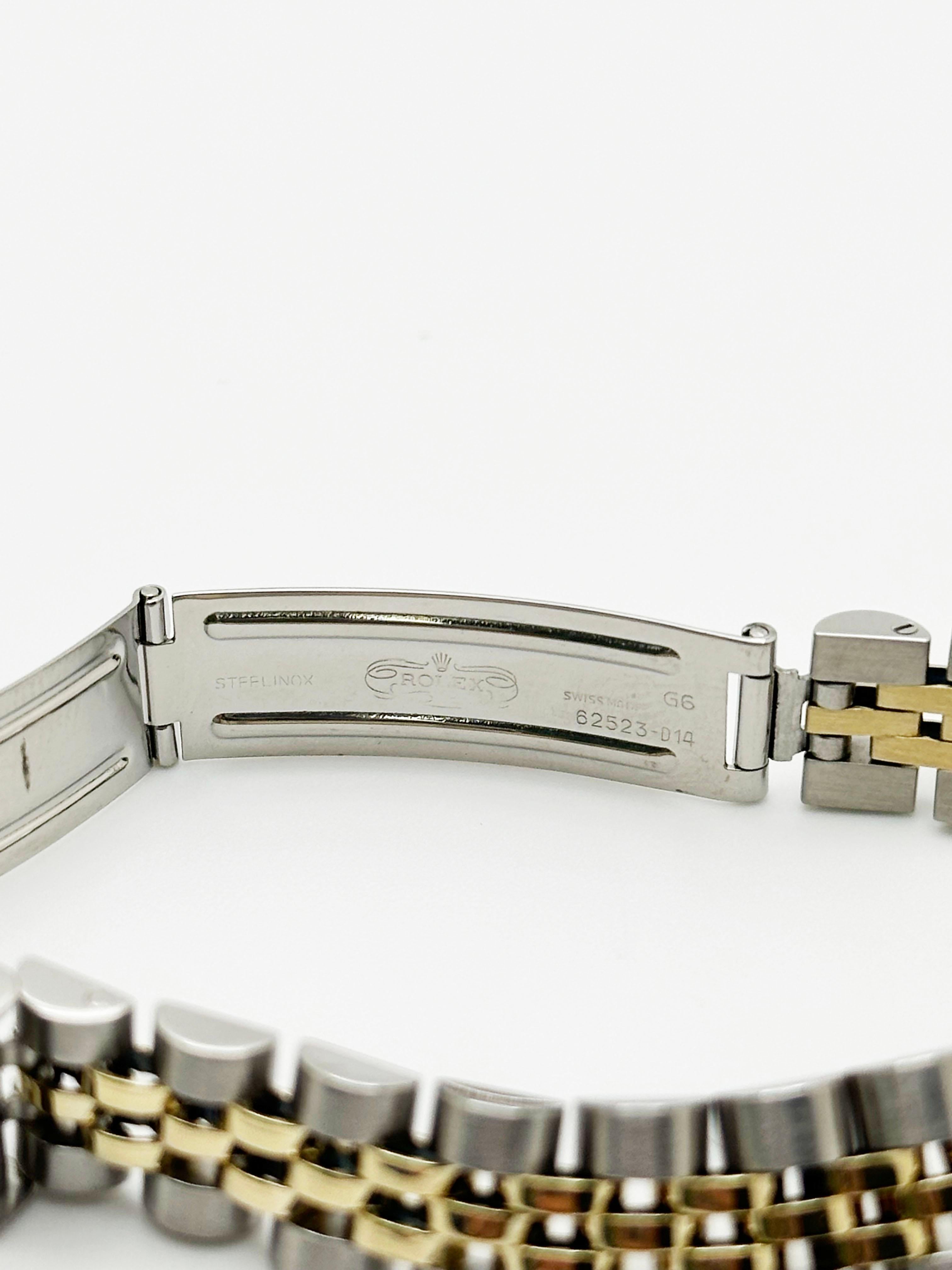 Rolex Ladies Date 6917 Champagne Dial 14K Yellow Gold Stainless Steel Jubilee 2