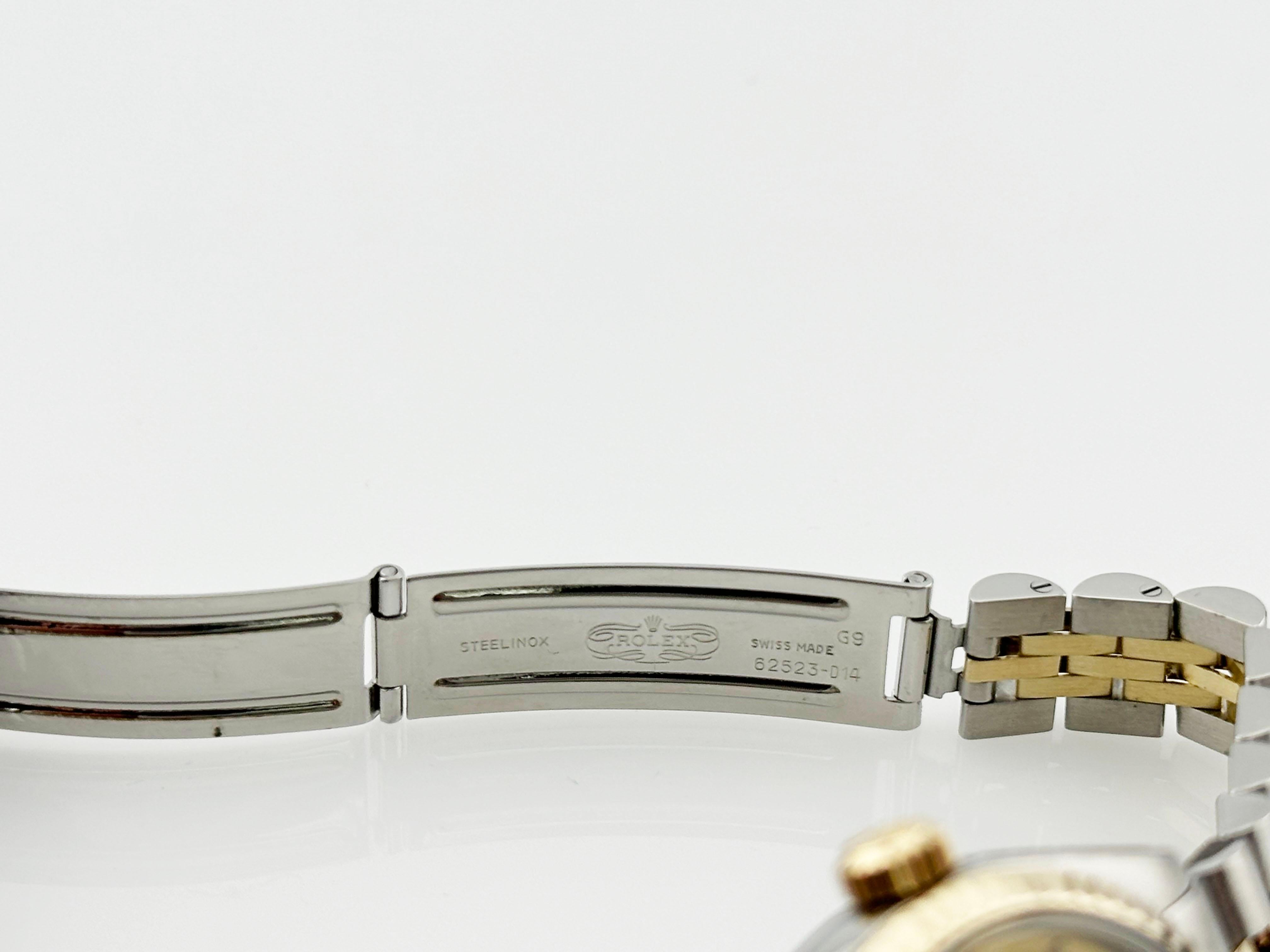 Rolex Ladies Date 6917 Champagne Dial 18K Yellow Gold Stainless Steel 26mm 4