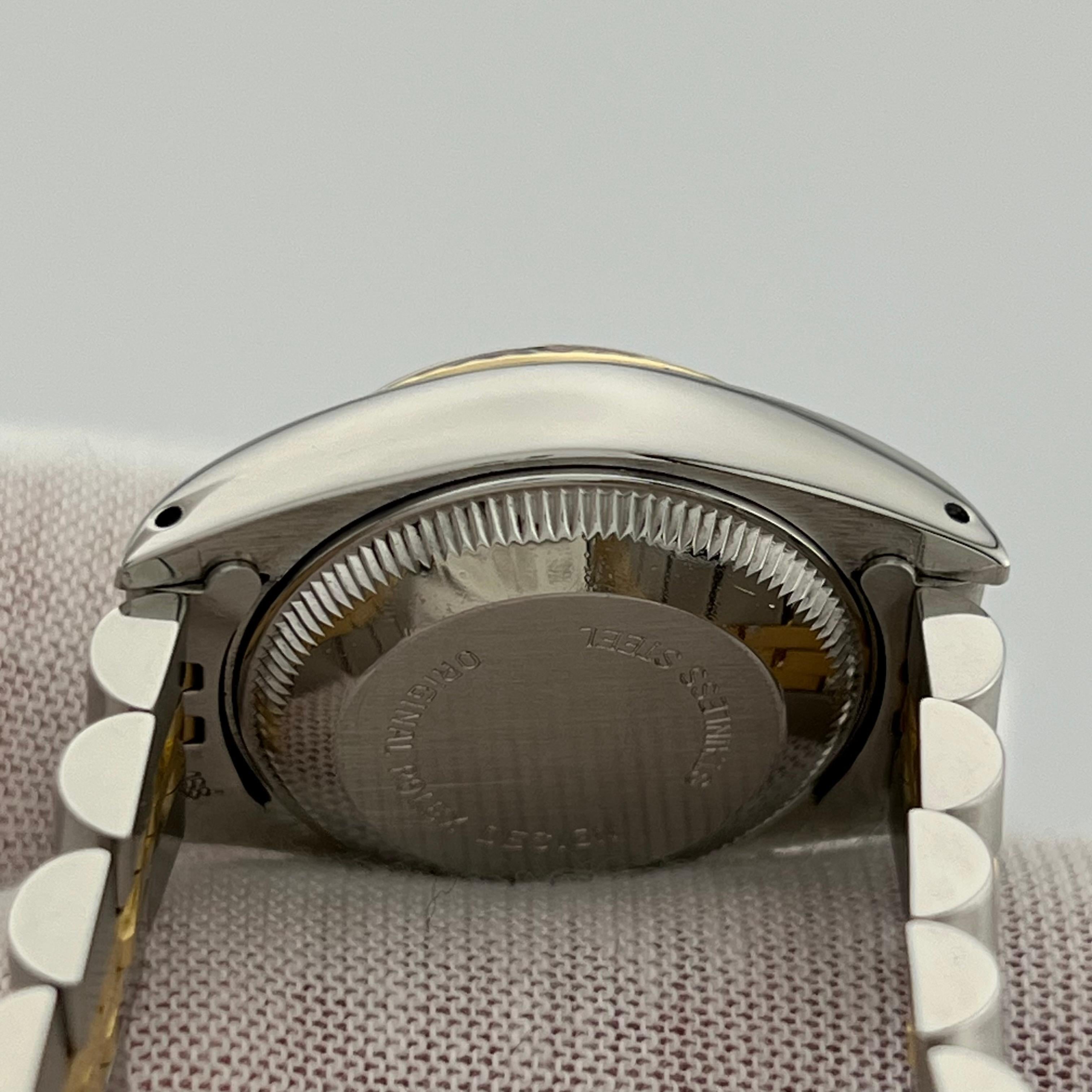 Rolex Ladies Date 6917 Champagne Dial 18K Yellow Gold Stainless Steel 26mm For Sale 5